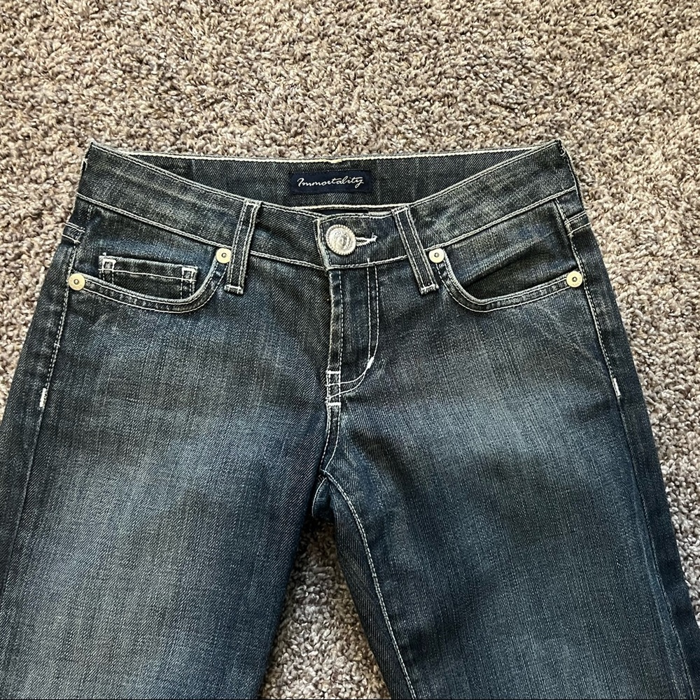 Immortality low rise boot cut jeans. - Picture 7 of 10